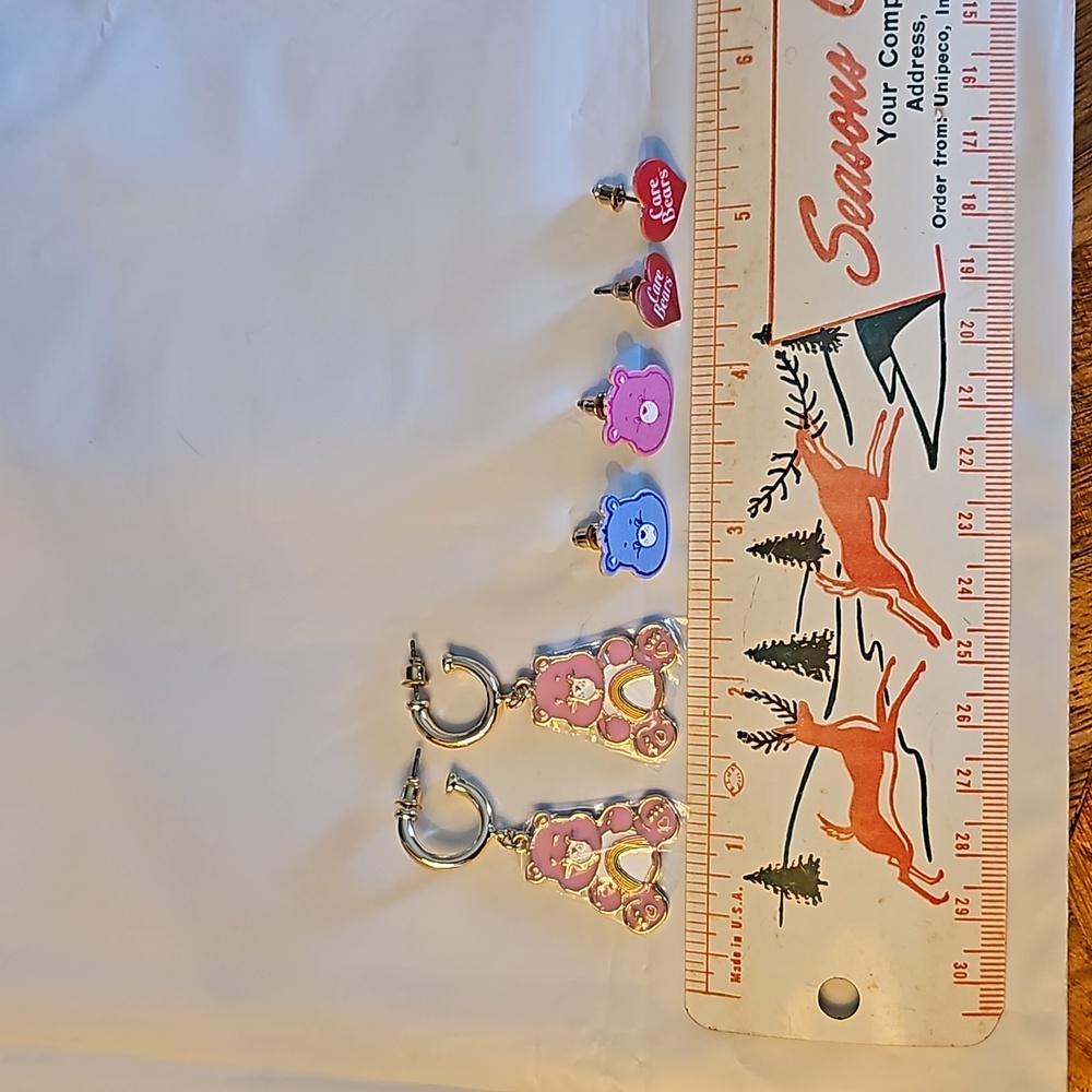 Carebears earrings earring set of 3